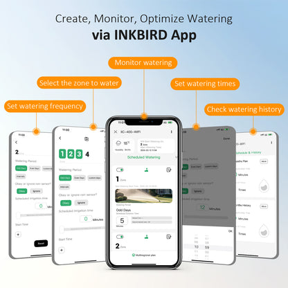 IIC-400-WIFI Smart Sprinkler Controller App Interface