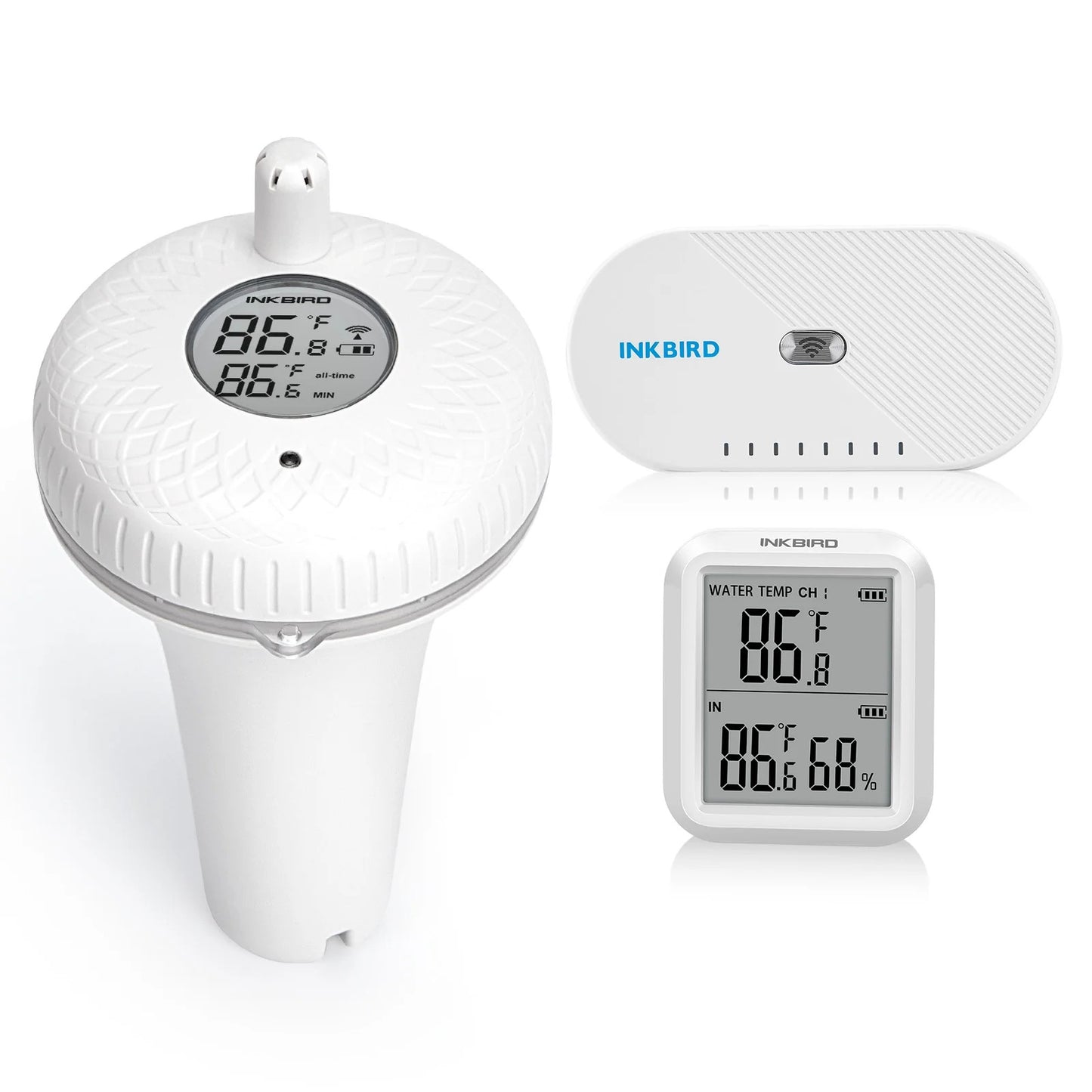 INKBIRD Wireless Pool Thermometer Set IBS-P01R with WiFi Gateway IBS-M1