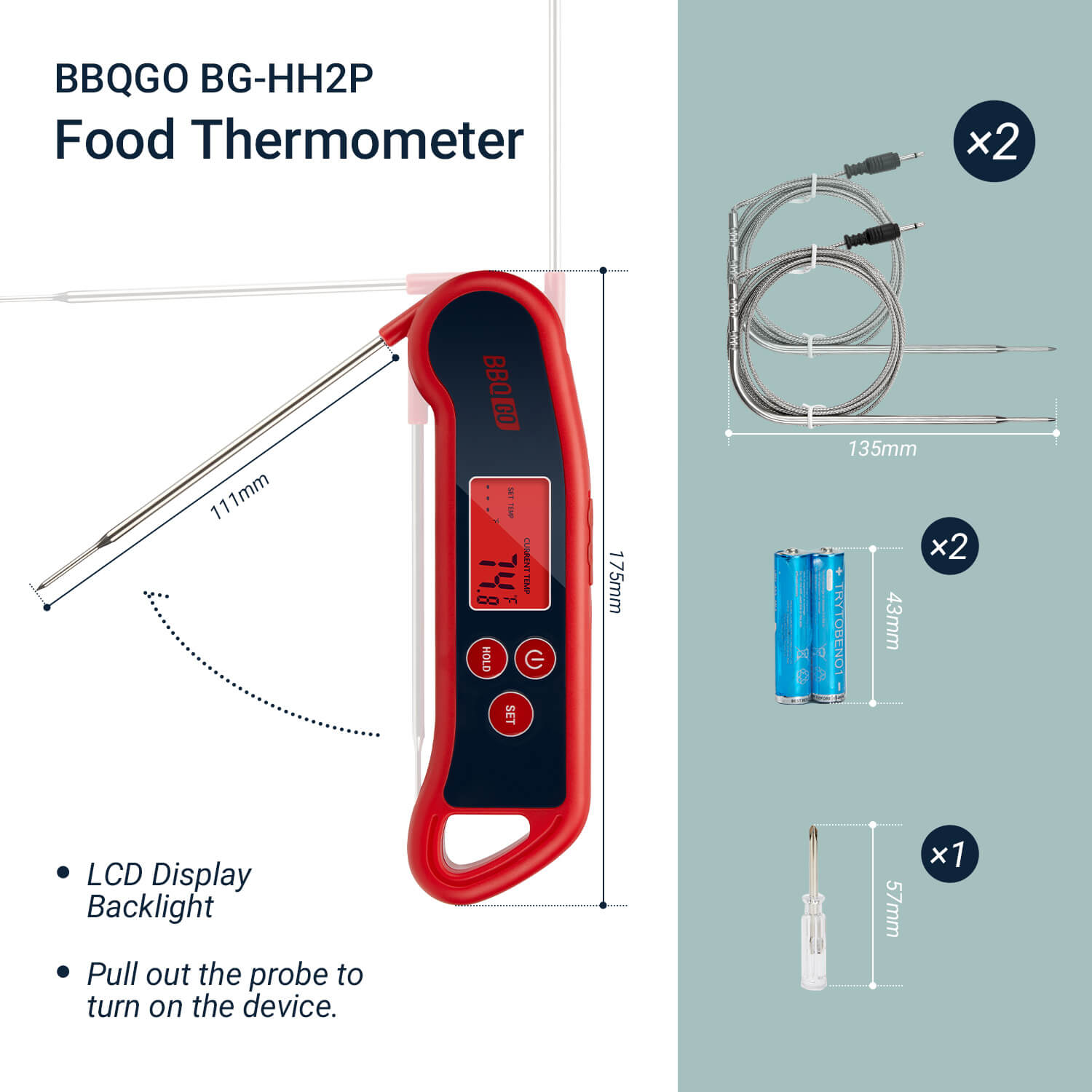 Instant Read Thermometer BG - HH2P - INKBIRD