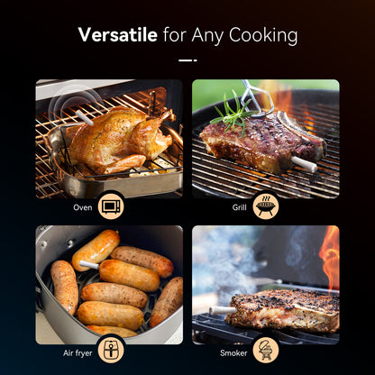 INT-11S-B Bluetooth Meat Thermoemter for Oven, Grill, Air Fryer, and Smoker