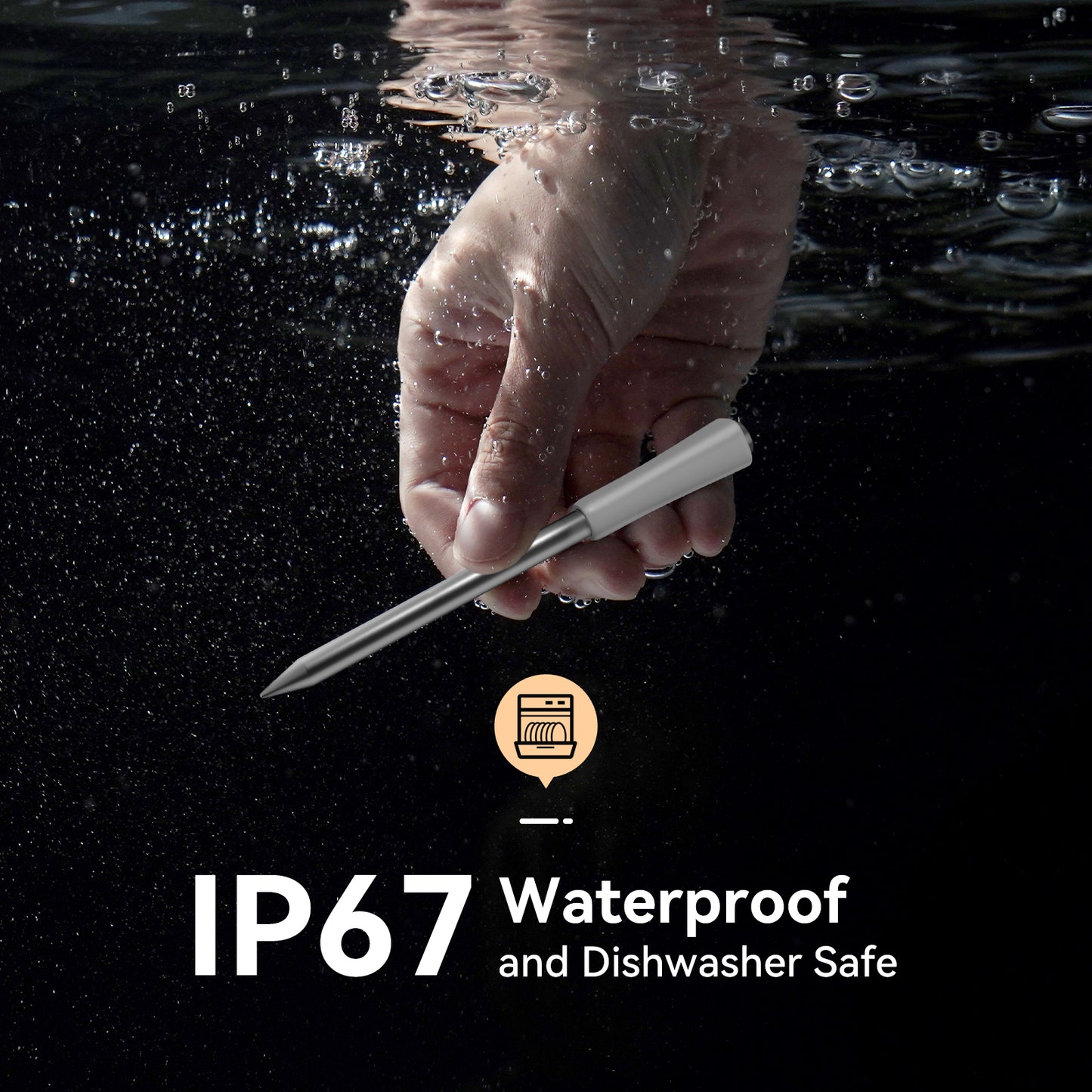 INT-11S-B IP67 and Dishwasher-Safe Probe