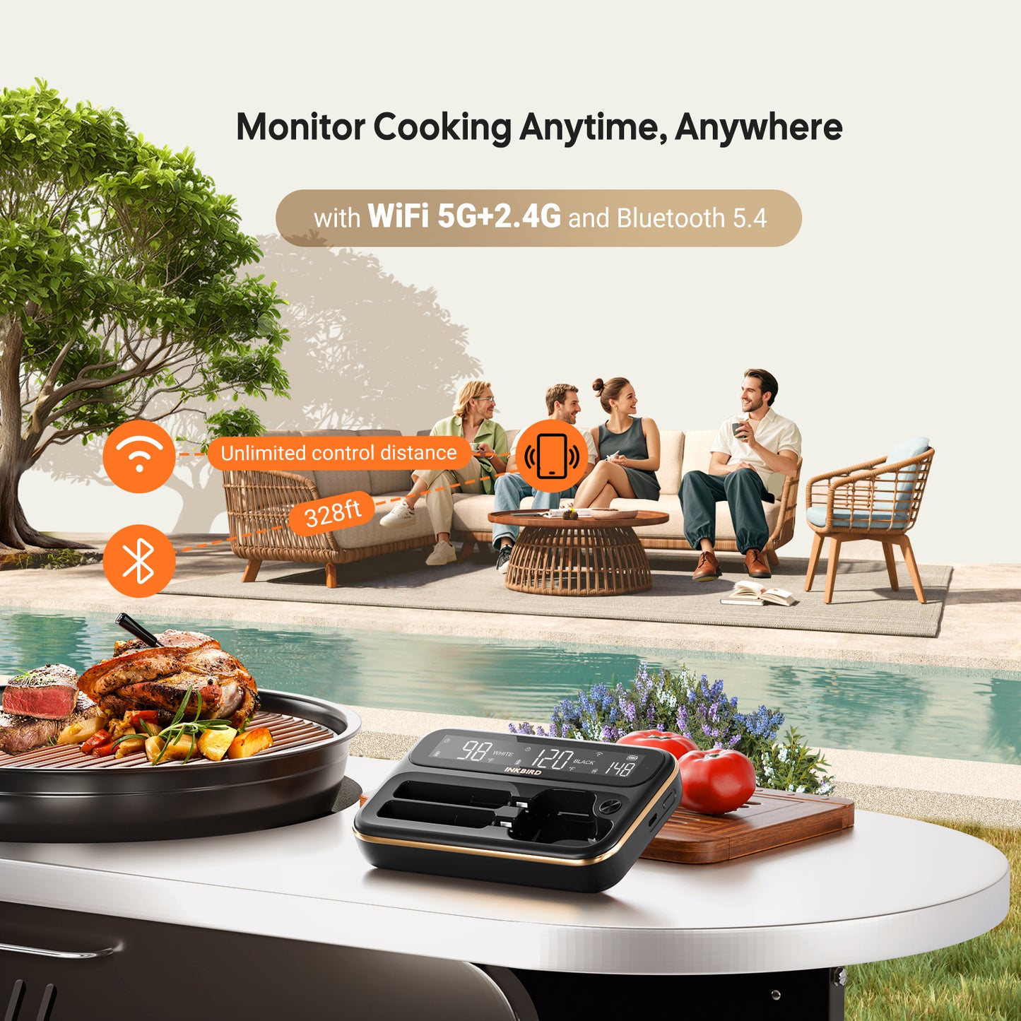 INT-12-BW WiFi/Bluetooth Connection Range