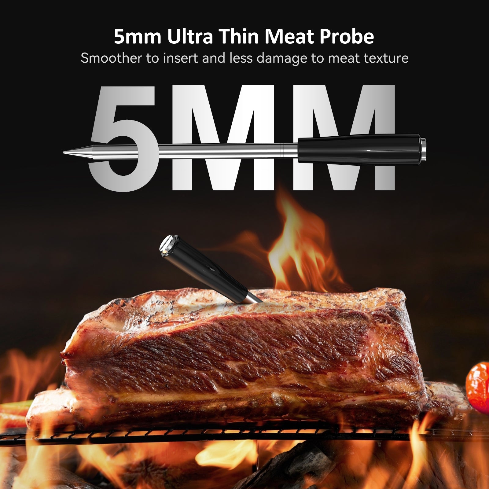 INT-21-B 5mm Ultra-Thin Wireless Meat Probe