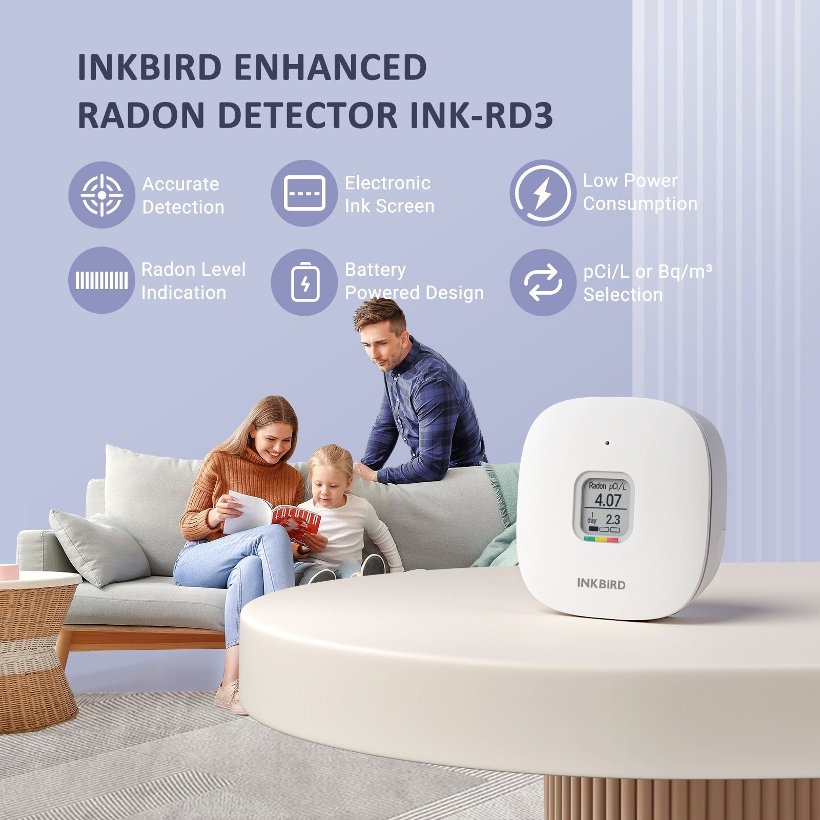 Radon Detector INK - RD3 - INKBIRD