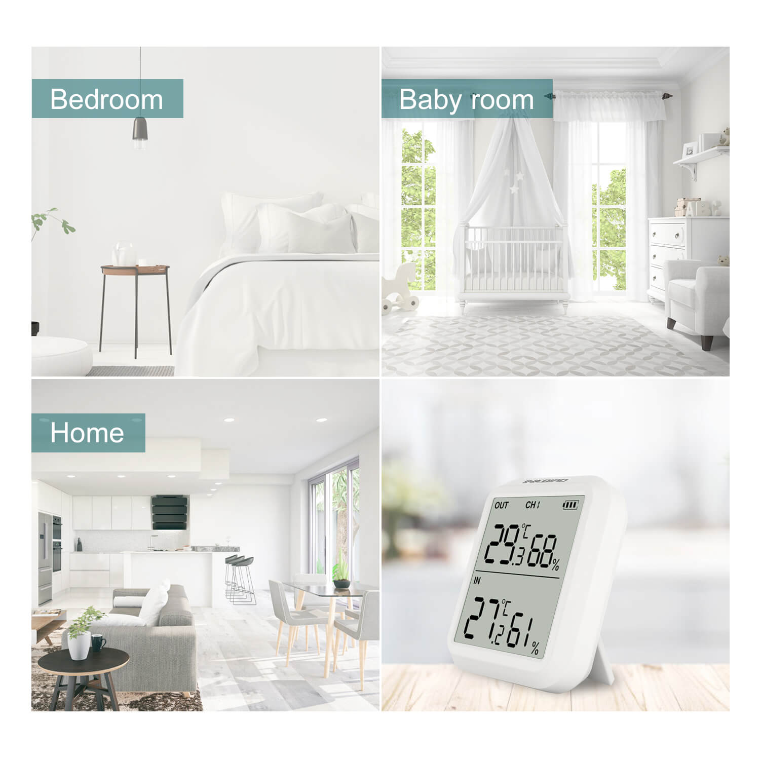 Remote Digital Hygrometer Thermometer ITH - 20R - INKBIRD