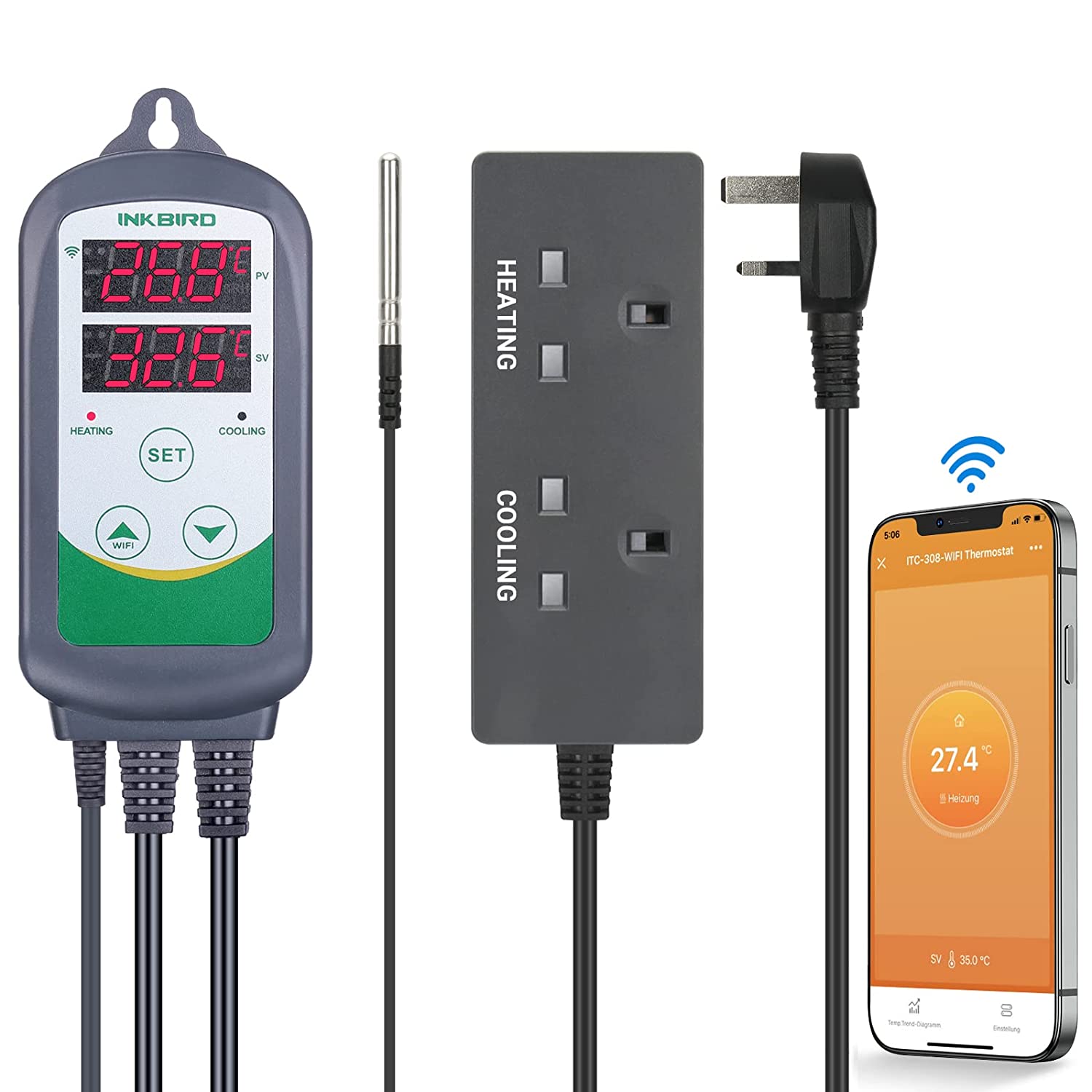 Temperature Controller ITC - 308 - WIFI - INKBIRD