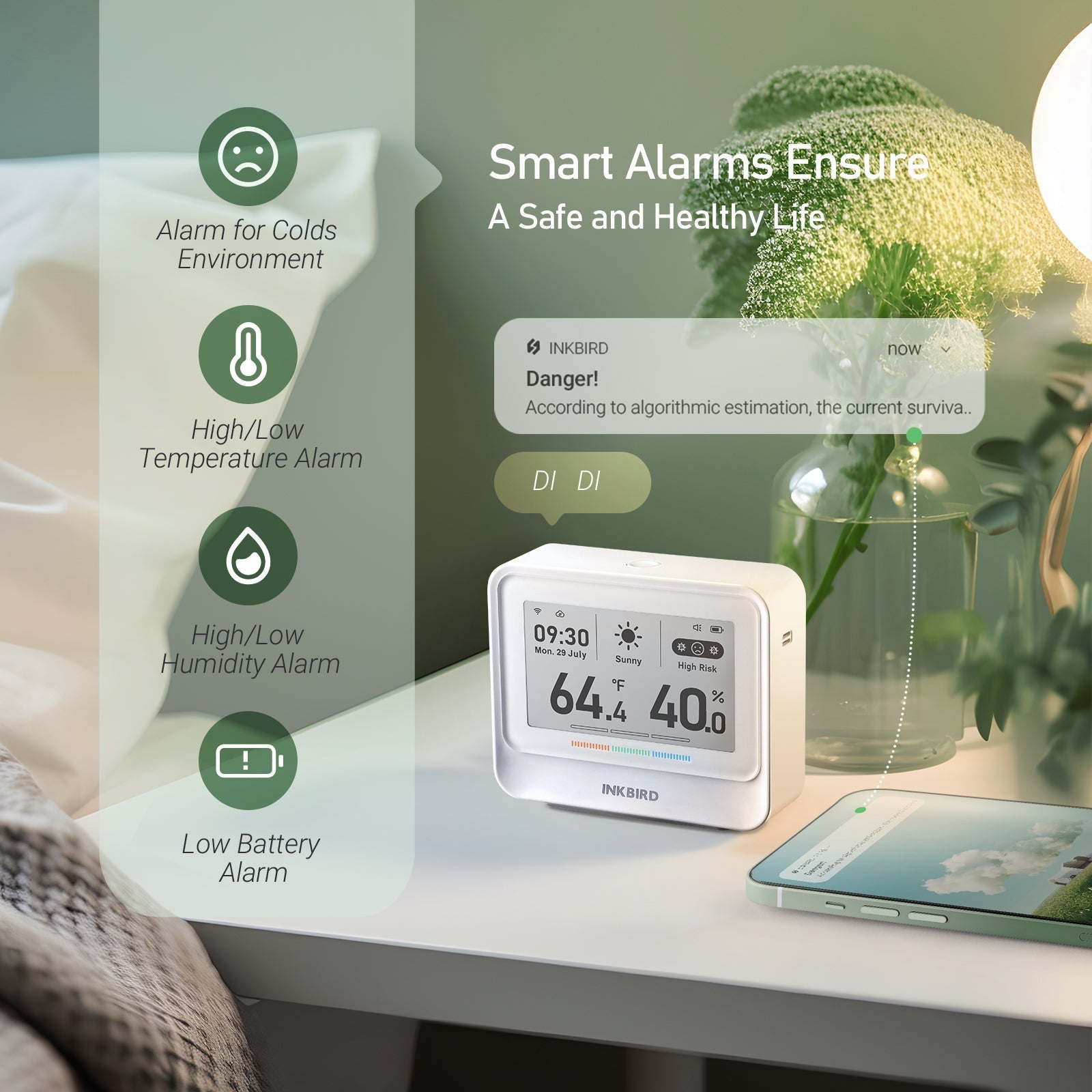 WiFi Hygrometer Thermometer IBS - TH5 - WiFi - INKBIRD