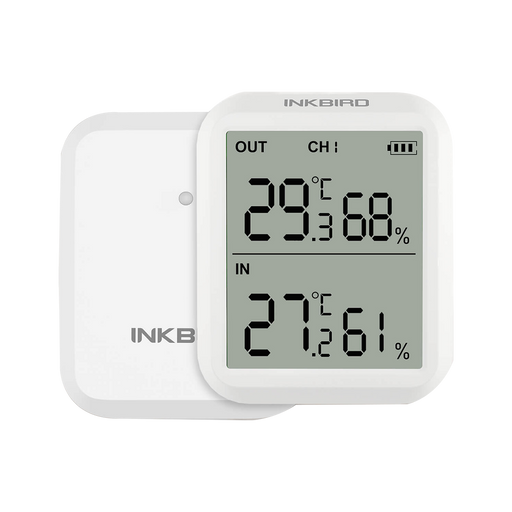 INKBIRD Mini Digital Thermometer and Hygrometer Bluetooth Smart Sensor  ITH-12S