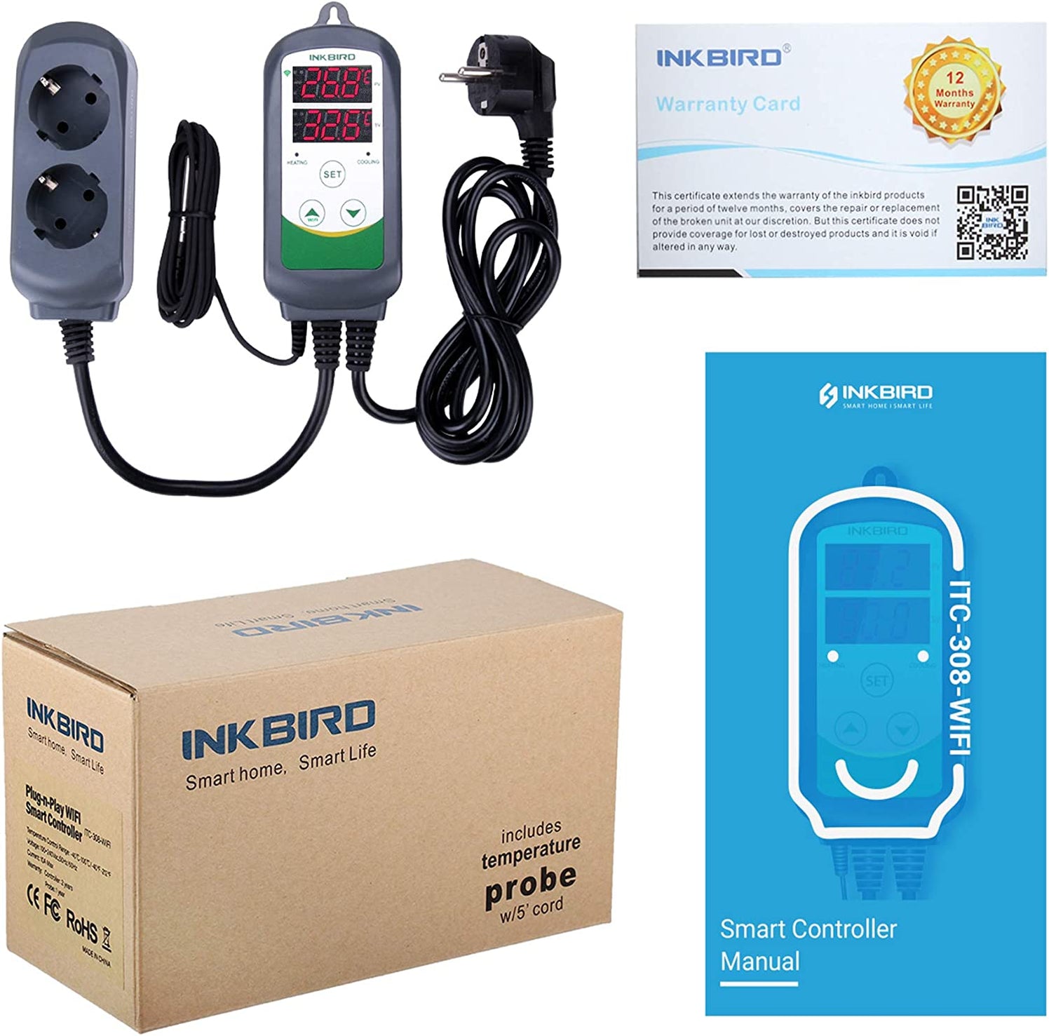 INKBIRD Temperature Controller ITC308WIFI — INKBIRD EU