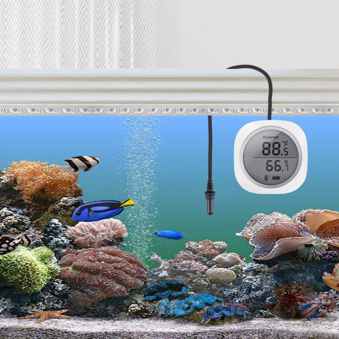 Wireless Bluetooth Hygrometer IBS-TH1 Plus with Aquarium probe