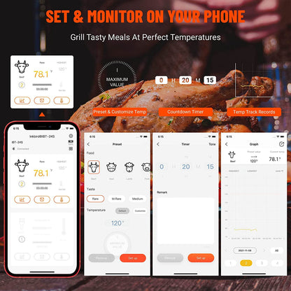 Bluetooth BBQ Thermometer IBT-24S