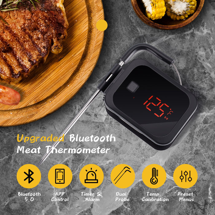 INKBIRD Bluetooth Instant Read Meat Thermometer with Two External