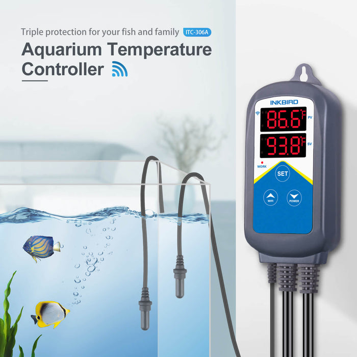 Wi-Fi Aquarium Temperature Controller ITC-306A