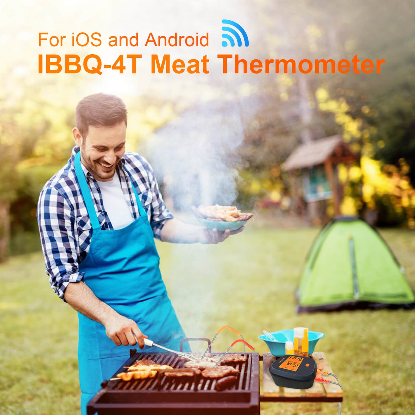 WiFi Grill Thermometer IBBQ-4T