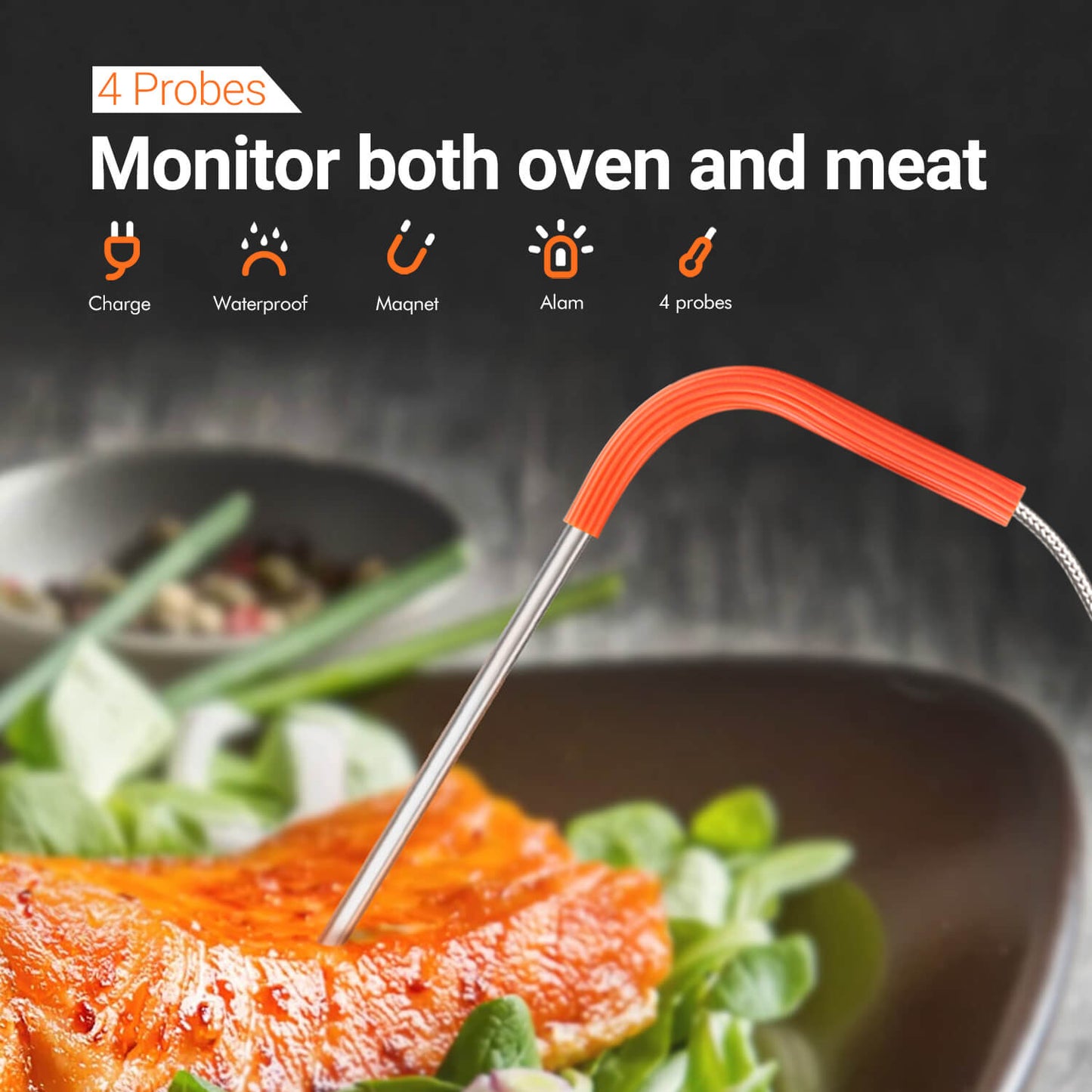 WiFi Grill Thermometer IBBQ-4T