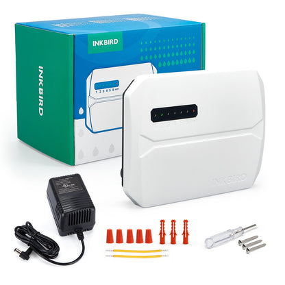 IIC-600-WIFI Sprinkler Controller with Package and Components
