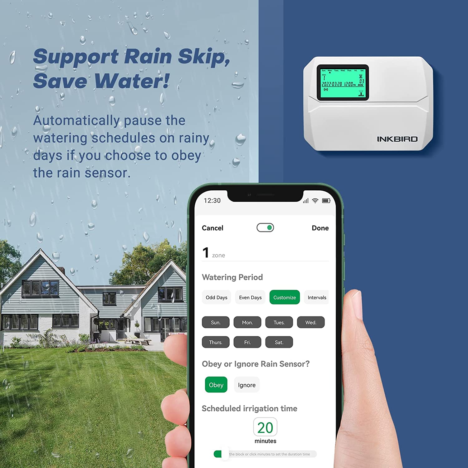 IIC-800-WIFI Smart Rain Skip Feature