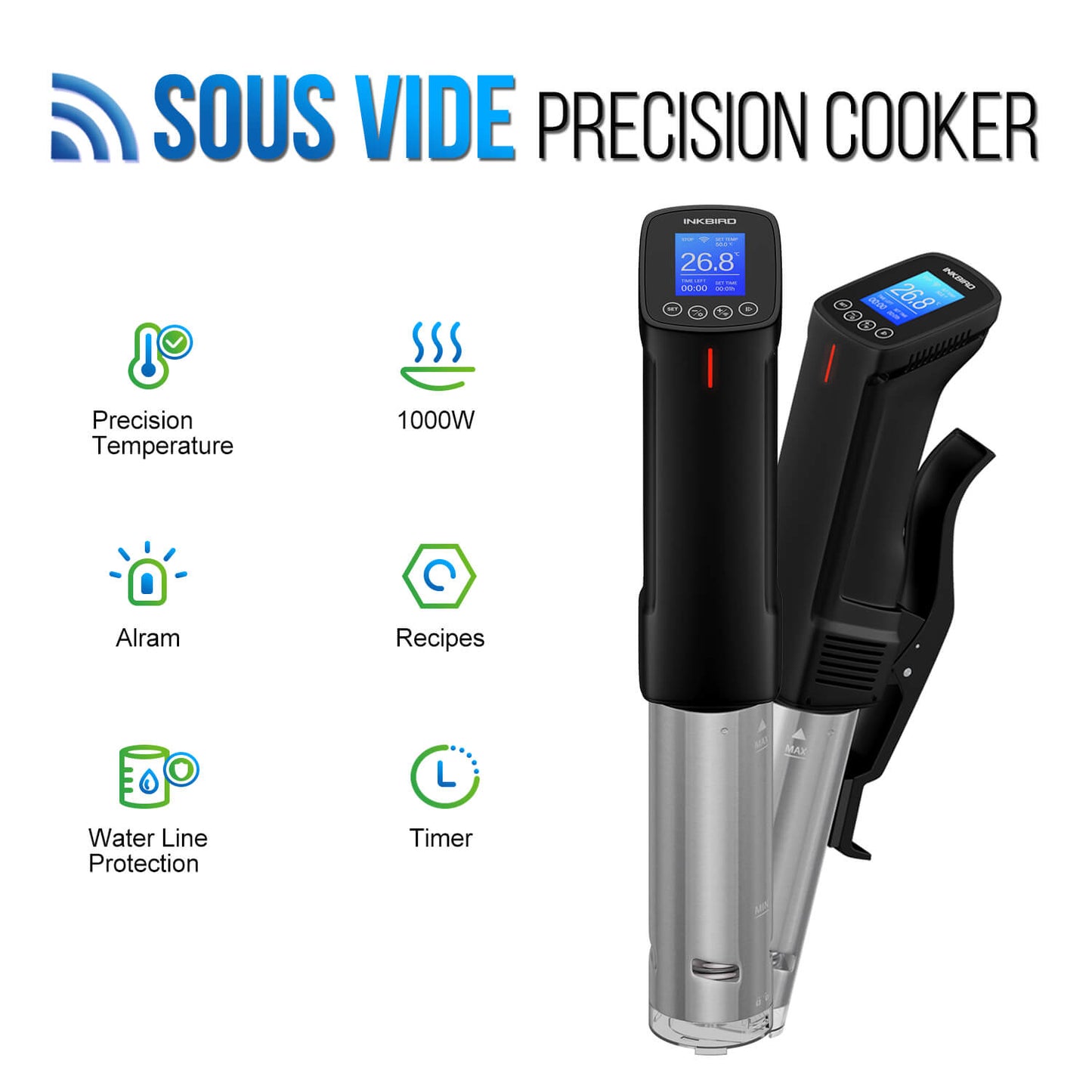 ISV-100W Sous Vide Cooker Features